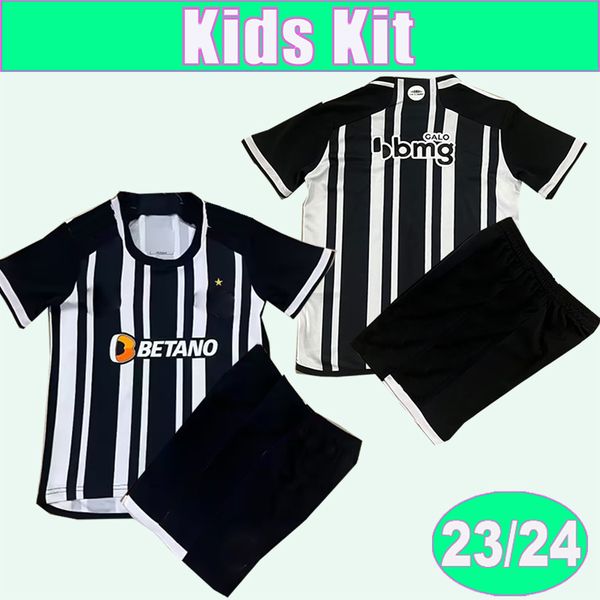 23 24 atletico kids kit soccer jerseys mineiro vargas hulk g. arana m. zaracho nathan silva away children's clothing football shirts, Black
23 24 atletico kids kit soccer jerseys mineiro vargas hulk g. arana m. zaracho nathan silva away children's clothing football shirts, Black