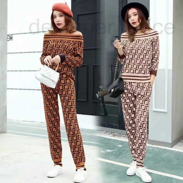 women's two piece pants designer high-quality sets full alphabet print two-piece fashion one-line shoulder resort style long-sleeved &, White
women's two piece pants designer high-quality sets full alphabet print two-piece fashion one-line shoulder resort style long-sleeved &, White