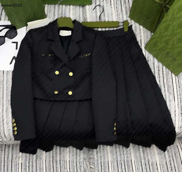 Brand Ladies Sportswear Luxury Clothing Women Fashion Long Sleeve Jacquard Suit Jacket Leisure High Waist Folding Skirt Nov27, #1
Brand Ladies Sportswear Luxury Clothing Women Fashion Long Sleeve Jacquard Suit Jacket Leisure High Waist Folding Skirt Nov27, #1
