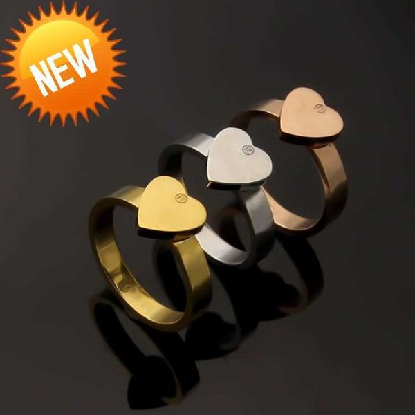 extravagant simple heart love ring 3 colors stainless steel couple rings fashion women designer jewelry lady party gifts, Silver
extravagant simple heart love ring 3 colors stainless steel couple rings fashion women designer jewelry lady party gifts, Silver