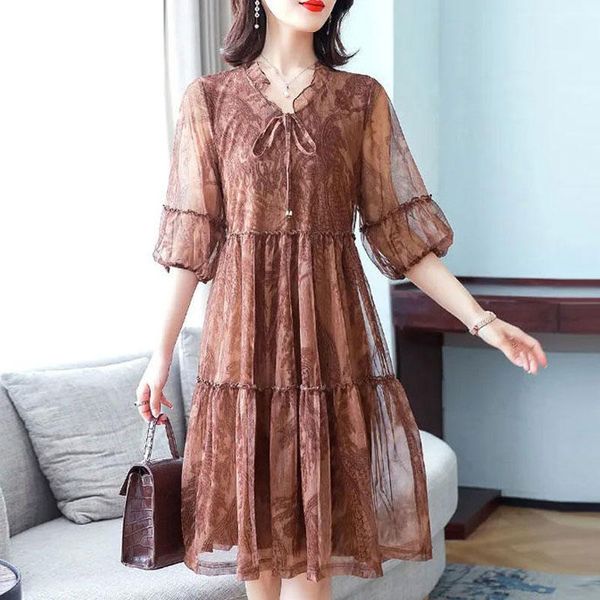 dresses summer half sleeve casual printed midi dress women's clothing spliced loose fashion gauze korean drawstring bow aline dresses, Black;gray
dresses summer half sleeve casual printed midi dress women's clothing spliced loose fashion gauze korean drawstring bow aline dresses, Black;gray