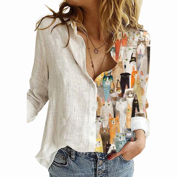 women's blouses shirts stylish lady plus size cartoon printed shirt autumn women long sleeve casual loose club party office vintage shi, White
women's blouses shirts stylish lady plus size cartoon printed shirt autumn women long sleeve casual loose club party office vintage shi, White