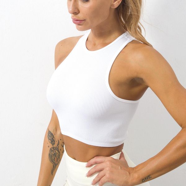 tanks women yoga vest tank slim sleeveless double nylon ladies underwear basic tee camisole running bra, Black;white
tanks women yoga vest tank slim sleeveless double nylon ladies underwear basic tee camisole running bra, Black;white