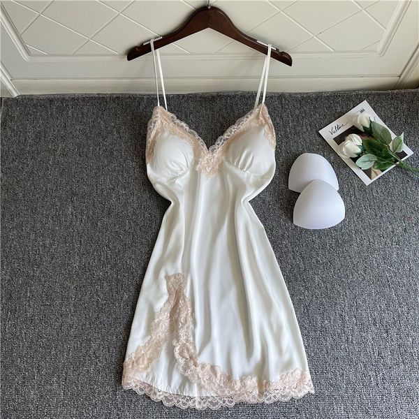 pyjamas nightgown lace trim sleepwear lady satin nightdress spaghetti strap sleepdress summer nightwear v-neck kimono dressing gown 230428, Black;white
pyjamas nightgown lace trim sleepwear lady satin nightdress spaghetti strap sleepdress summer nightwear v-neck kimono dressing gown 230428, Black;white