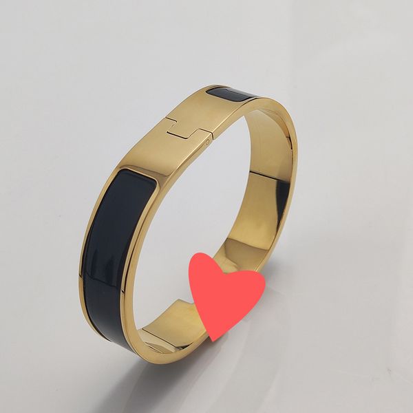 designer love enamel bracelets bangles jewelry cuff for mens womens luxury 18k yellow gold-plated stainless steel titanium rose silver jewel, Black
designer love enamel bracelets bangles jewelry cuff for mens womens luxury 18k yellow gold-plated stainless steel titanium rose silver jewel, Black