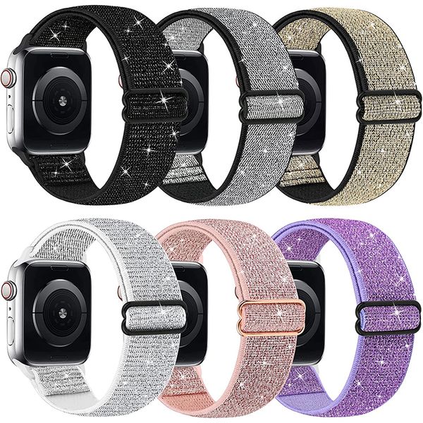 elastic shiny nylon strap for apple watch band 42mm 44mm 45mm bohemian bracelet iwatch series 7 6 5 4 3 se ultra, Black;brown
elastic shiny nylon strap for apple watch band 42mm 44mm 45mm bohemian bracelet iwatch series 7 6 5 4 3 se ultra, Black;brown