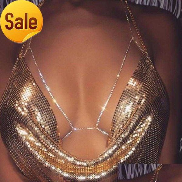 chains wholesale crystal body chain women fashion bra harness sparkle summer beach bralette bikini jewelry drop delivery neckla dhpei, Silver
chains wholesale crystal body chain women fashion bra harness sparkle summer beach bralette bikini jewelry drop delivery neckla dhpei, Silver