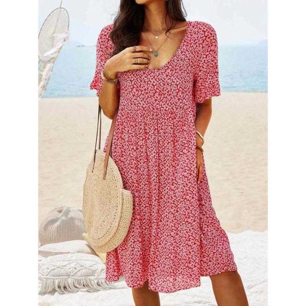 pullover print dress long mid length urban casual retro short sleeve one piece for, Black;gray
pullover print dress long mid length urban casual retro short sleeve one piece for, Black;gray