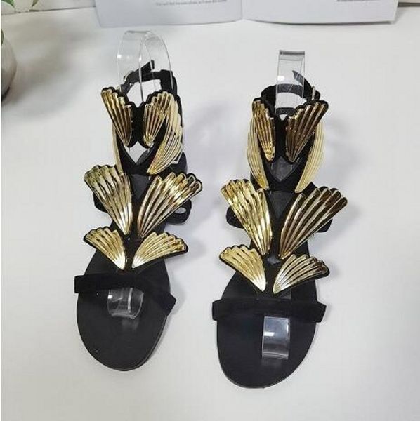 black gold sandals women fashion flat heel butterfly comfort lazy gladiators summer shoes big size 35-42
black gold sandals women fashion flat heel butterfly comfort lazy gladiators summer shoes big size 35-42
