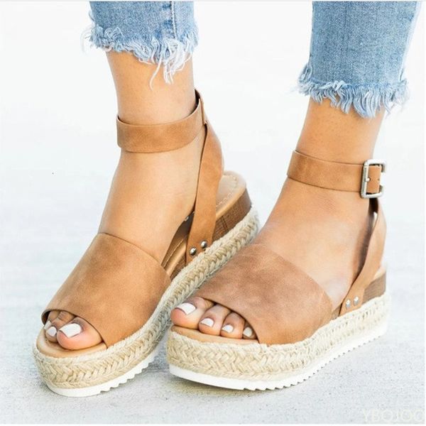 sandals sepatu wanita mode baru ukuran plus tali rami hak wedge mulut ikan platform mewah desainer 230428, Black
sandals sepatu wanita mode baru ukuran plus tali rami hak wedge mulut ikan platform mewah desainer 230428, Black
