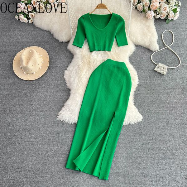 two piece dress oceanlove two piece set for women knitting solid spring summer skirts sets korean fashion conjuntos de vestidos 230428, White
two piece dress oceanlove two piece set for women knitting solid spring summer skirts sets korean fashion conjuntos de vestidos 230428, White