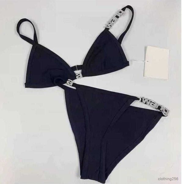 Designer summer fashion high quality swimwear A wang classic wonmen new crystal letter decorative bikini rimless underwear swimsuit set Motion current 29ess, Black
Designer summer fashion high quality swimwear A wang classic wonmen new crystal letter decorative bikini rimless underwear swimsuit set Motion current 29ess, Black