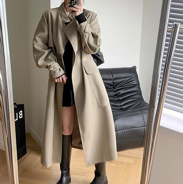raincoats women's belted long windbreaker women's coat korean casual slim cardigan, Black
raincoats women's belted long windbreaker women's coat korean casual slim cardigan, Black