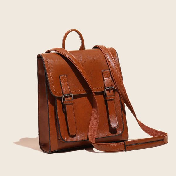women's backpack style versatile genuine leather women's bag fashion oil wax cowhide women's backpack 230420
women's backpack style versatile genuine leather women's bag fashion oil wax cowhide women's backpack 230420