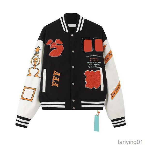 fashion designer skull decal baseball jacket wool tweed splicing leather sleeve coats embroidery womens hip hop style winter jacketsr0qn, Black;brown
fashion designer skull decal baseball jacket wool tweed splicing leather sleeve coats embroidery womens hip hop style winter jacketsr0qn, Black;brown