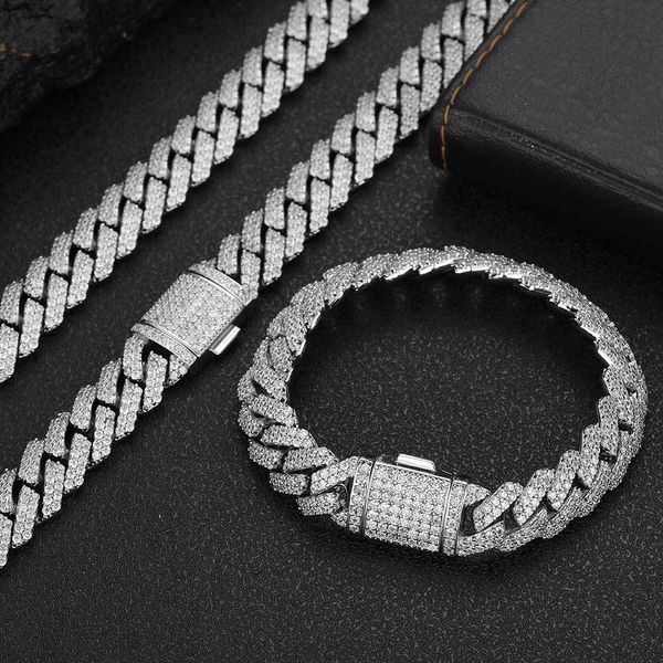 12mm 16/18/20/22/24inch 925 sterling silver moissanite cuban chain necklace bracelet for women/men nice gift
12mm 16/18/20/22/24inch 925 sterling silver moissanite cuban chain necklace bracelet for women/men nice gift