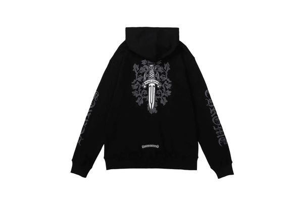 men's hoodies sweatshirts ch designer clothing luxury hoodie heart new crouchy brand cardigan big sword print sanskrit ten frame chrome, Black
men's hoodies sweatshirts ch designer clothing luxury hoodie heart new crouchy brand cardigan big sword print sanskrit ten frame chrome, Black