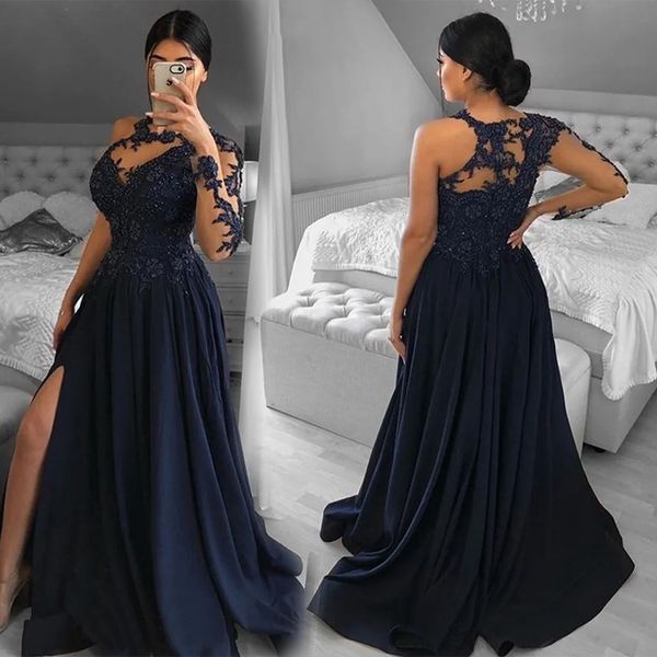 new evening dresses formal prom party gown a line one-shoulder long sleeve floor-length applique lace chiffon long zipper plus size illusion, Black
new evening dresses formal prom party gown a line one-shoulder long sleeve floor-length applique lace chiffon long zipper plus size illusion, Black