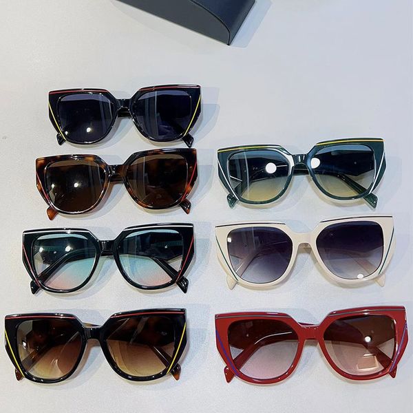Cat eye Sunglasses Geometric Frame two-color lines PR126 Men's and women's outdoor beach fashion party full-frame durable protective goggles
Cat eye Sunglasses Geometric Frame two-color lines PR126 Men's and women's outdoor beach fashion party full-frame durable protective goggles