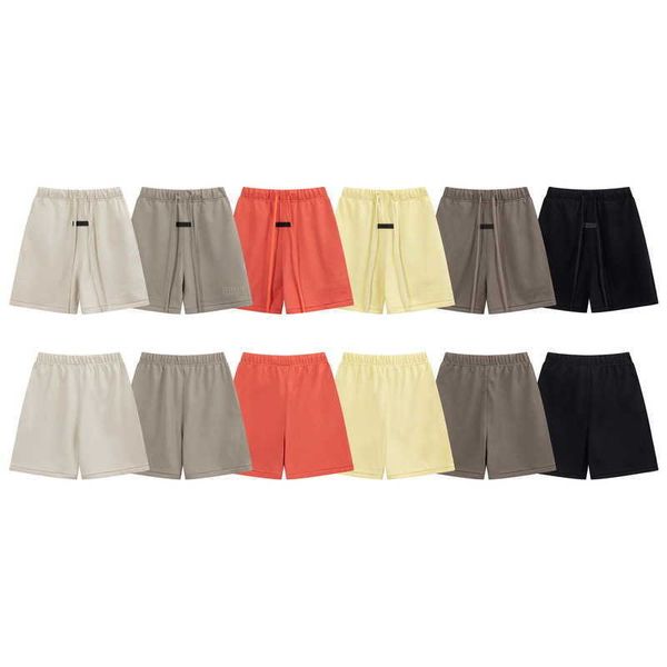men's and women's new shorts fashion high street brand ess terry flocking drawstring loose for women ee6e, White;black
men's and women's new shorts fashion high street brand ess terry flocking drawstring loose for women ee6e, White;black
