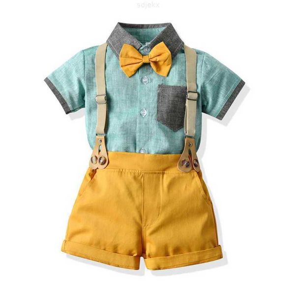 clothing sets children's new summer boys' short sleeve strap shorts two piece baby clothes, White
clothing sets children's new summer boys' short sleeve strap shorts two piece baby clothes, White