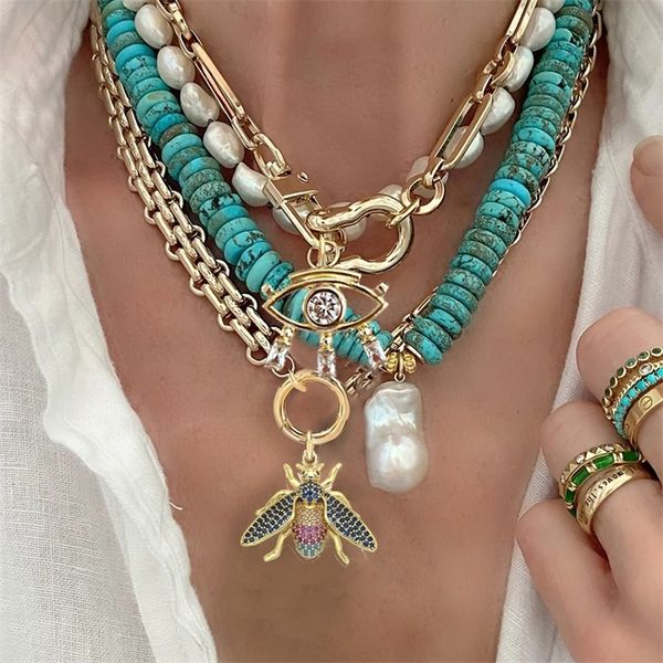 pendant necklaces punk hadiah pesta ulang tahun pernikahan kreatif turquoise perhiasan batu alam manik manik barok air tawar mutiara liontin, Silver
pendant necklaces punk hadiah pesta ulang tahun pernikahan kreatif turquoise perhiasan batu alam manik manik barok air tawar mutiara liontin, Silver