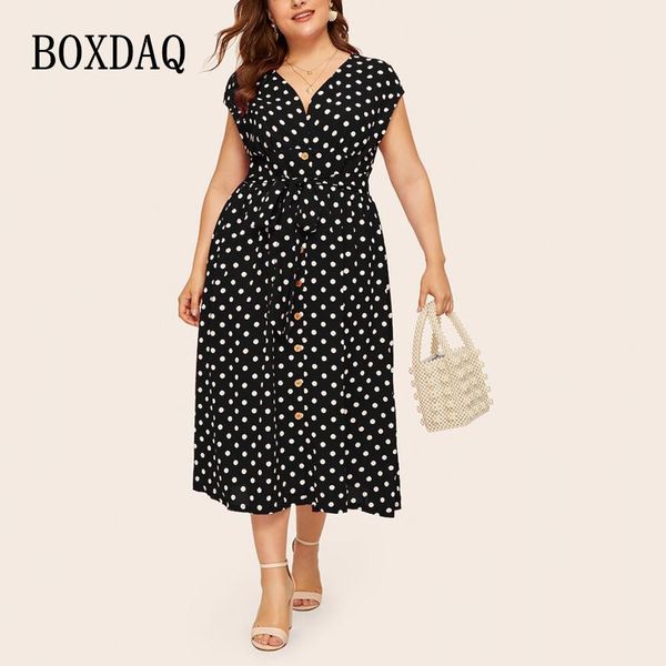dresses plus size summer women dress classic black white elegant polka dot tunic long dresses fashion vneck bandage button maxi dresses
dresses plus size summer women dress classic black white elegant polka dot tunic long dresses fashion vneck bandage button maxi dresses