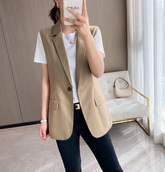 leather women's black suit vest sleeveless women's spring summer cardigan korean fashion chiffon wood ear mid length vest designe
leather women's black suit vest sleeveless women's spring summer cardigan korean fashion chiffon wood ear mid length vest designe