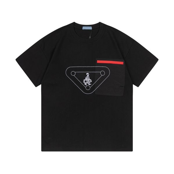 23ss new woman men's t-shirts high end classic inverted triangle printed short sleeve vacation summer beach fashion breathable casual s, White;black
23ss new woman men's t-shirts high end classic inverted triangle printed short sleeve vacation summer beach fashion breathable casual s, White;black