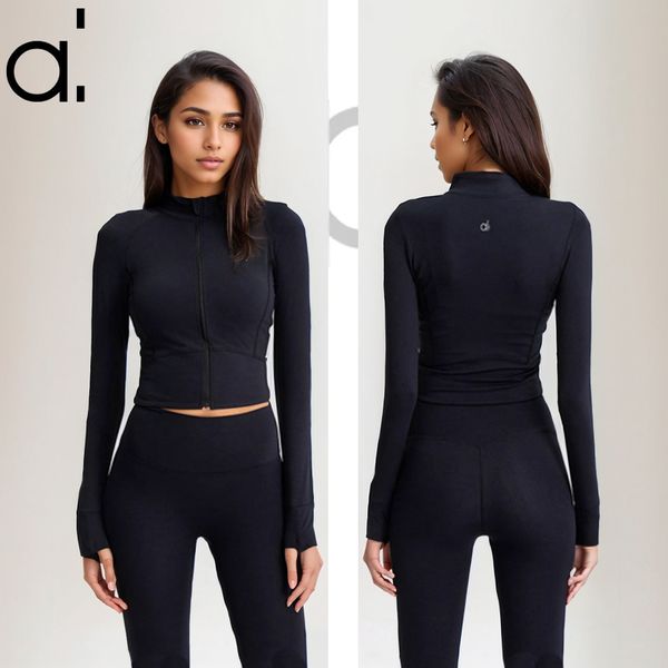 Women AL Yoga Long Sleeve Jacket Outfit Full Zip Cardigan Sweatshirts Solid Color Nude Sports Shaping Waist Tight Fiess Short Loose Jogging Sportswear for Lady wear
Women AL Yoga Long Sleeve Jacket Outfit Full Zip Cardigan Sweatshirts Solid Color Nude Sports Shaping Waist Tight Fiess Short Loose Jogging Sportswear for Lady wear