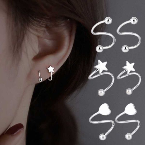 stud 2pcs cute ear studs spiral twisted lip ring tongue piercing heart star ear cartilage helix piercing stud earring jewelry gifts w0428, Golden;silver
stud 2pcs cute ear studs spiral twisted lip ring tongue piercing heart star ear cartilage helix piercing stud earring jewelry gifts w0428, Golden;silver