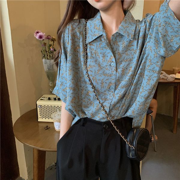 women's blouses shirts mexzt chiffon shirts women vintage turn down collar print short sleeve blouse summer korean streetwear casual lo, White
women's blouses shirts mexzt chiffon shirts women vintage turn down collar print short sleeve blouse summer korean streetwear casual lo, White