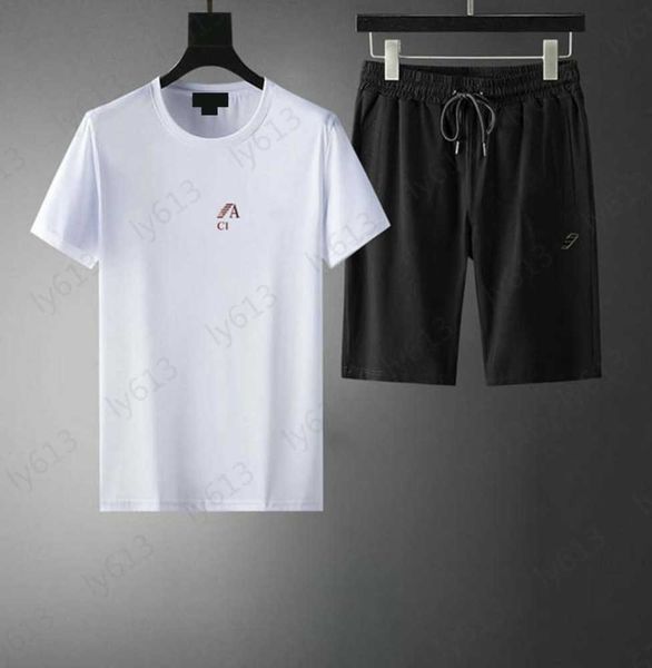 mens t-shirts cotton clothes short set summer fashion trend luxury brand letter logo printed white short sleeve capris casual suit male clot, Gray
mens t-shirts cotton clothes short set summer fashion trend luxury brand letter logo printed white short sleeve capris casual suit male clot, Gray