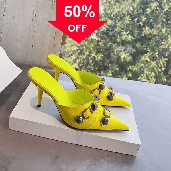 studded slippers mule women's slide high-heeled shoes pointed toe stiletto heel 90mm thick block slip sleeve open-toe luxury designers8, Black
studded slippers mule women's slide high-heeled shoes pointed toe stiletto heel 90mm thick block slip sleeve open-toe luxury designers8, Black