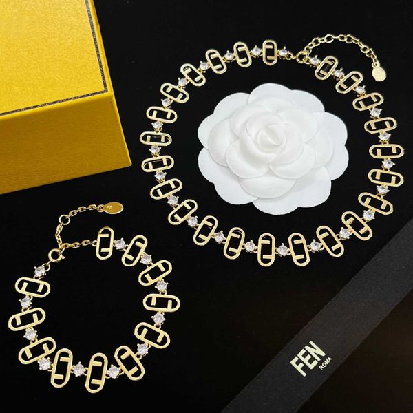 fenjia new set letter bracelet with diamonds full chain double f net red jewelry necklace for female minority design, Silver
fenjia new set letter bracelet with diamonds full chain double f net red jewelry necklace for female minority design, Silver