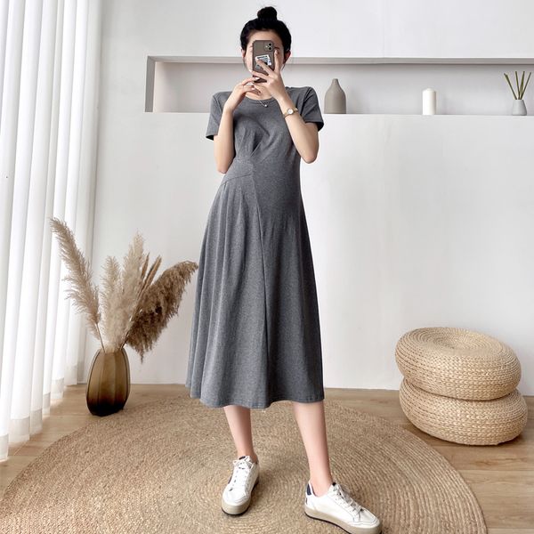 maternity dresses summer pregnant women knitting cotton dress short sleeve o-neck high waist mid-calf maternity loose casual dress black gre, White
maternity dresses summer pregnant women knitting cotton dress short sleeve o-neck high waist mid-calf maternity loose casual dress black gre, White
