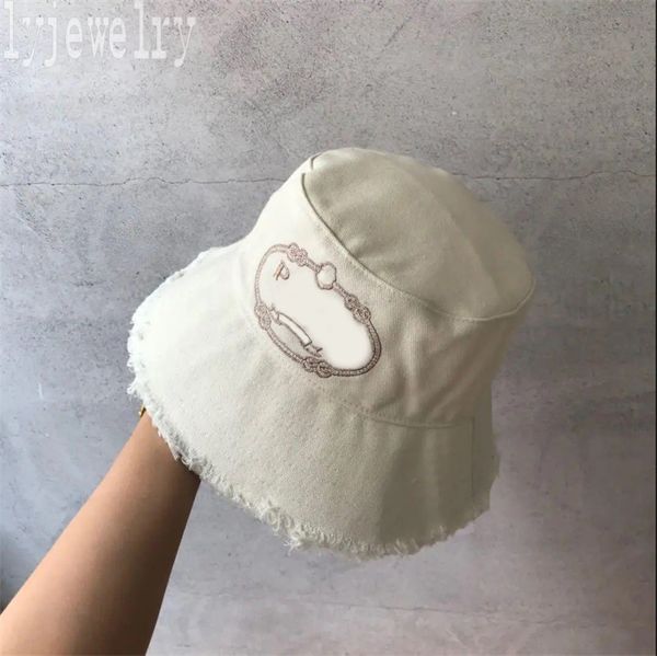 mens bucket hat ladies designer hats letters embroidery p fisherman denim broken beach frayed brim casquette trendy retro womens luxury hat, Blue;gray
mens bucket hat ladies designer hats letters embroidery p fisherman denim broken beach frayed brim casquette trendy retro womens luxury hat, Blue;gray