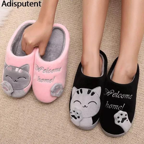 home shoe winter home slippers cartoon cat anti slip soft warm plush indoor house bedroom couples floor shoes 2209 dmz, Black;red
home shoe winter home slippers cartoon cat anti slip soft warm plush indoor house bedroom couples floor shoes 2209 dmz, Black;red