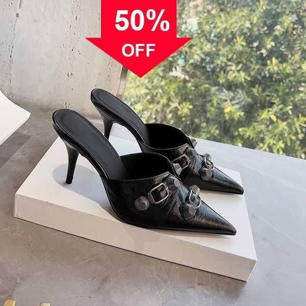 studded slippers mule women's slide high-heeled shoes pointed toe stiletto heel 90mm thick block slip sleeve open-toe luxury designer s, Black
studded slippers mule women's slide high-heeled shoes pointed toe stiletto heel 90mm thick block slip sleeve open-toe luxury designer s, Black