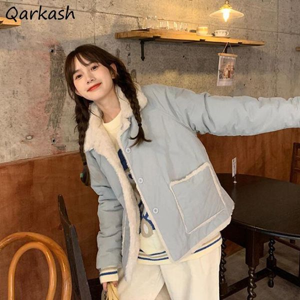 leather parkas women fresh aesthetic thicker allmatch warm single breasted pockets students simple lovely girls winter warm loose, Black
leather parkas women fresh aesthetic thicker allmatch warm single breasted pockets students simple lovely girls winter warm loose, Black