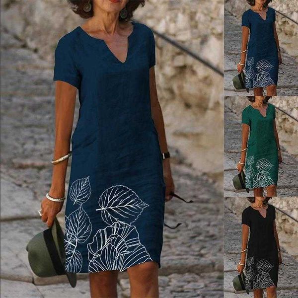flower printed cotton and casual dresses linen short sleeve v neck midi dress, Black;gray
flower printed cotton and casual dresses linen short sleeve v neck midi dress, Black;gray