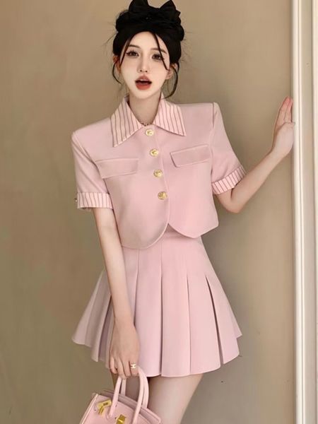 two piece dress small fragrance suit women's summer elegant fashion ol two piece set women jacket coat pleated skirt 2 piece outfits 23, White
two piece dress small fragrance suit women's summer elegant fashion ol two piece set women jacket coat pleated skirt 2 piece outfits 23, White