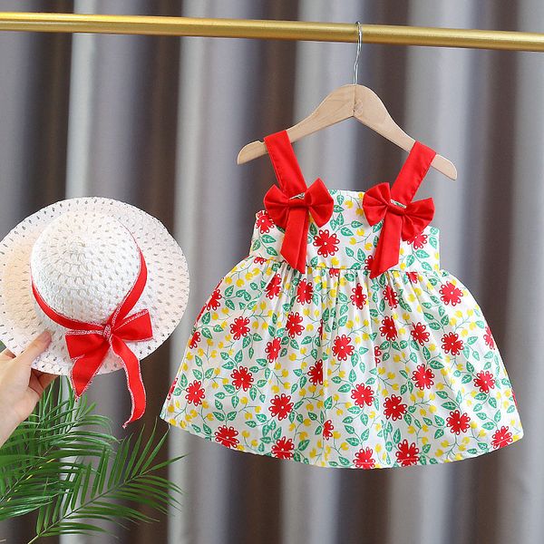 girls dresses 2pcsset summer baby girl suspender children clothes suit flower bow fashion toddler kids costume send hat 0 to 3 years 230427, Red;yellow
girls dresses 2pcsset summer baby girl suspender children clothes suit flower bow fashion toddler kids costume send hat 0 to 3 years 230427, Red;yellow