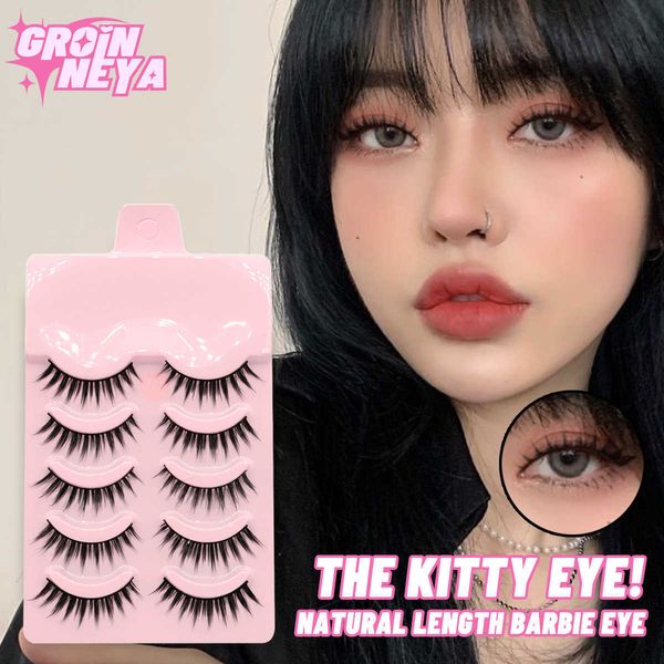 3 pcfalse eyelashes groinneya 2/5 pairs 3d faux mink lashes natural false eyelashes fluffy soft wispy volume cross manga lashes makeup tools
3 pcfalse eyelashes groinneya 2/5 pairs 3d faux mink lashes natural false eyelashes fluffy soft wispy volume cross manga lashes makeup tools