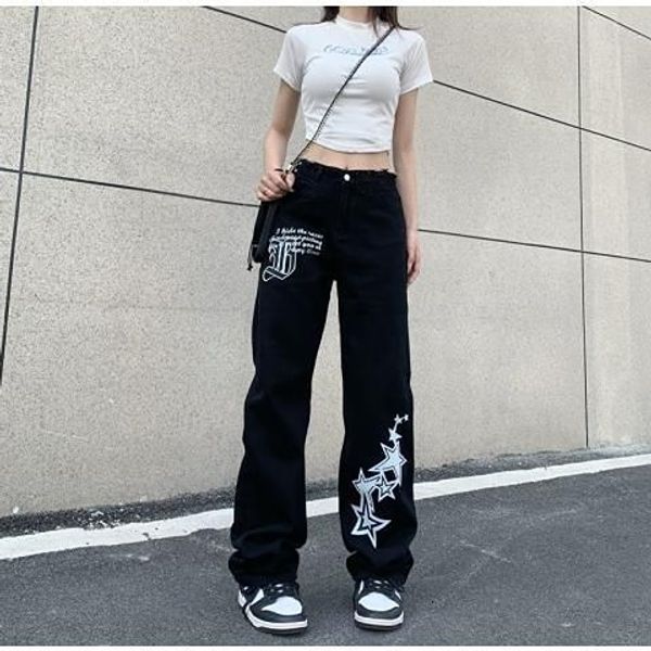 women's jeans y2k high street old casual jeans star letter printing waist fashion loose trousers 2023 trend men's and women's, Blue
women's jeans y2k high street old casual jeans star letter printing waist fashion loose trousers 2023 trend men's and women's, Blue