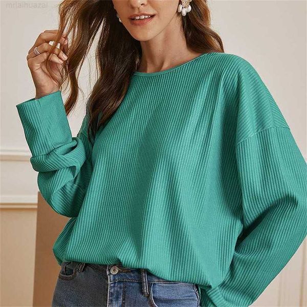 2023 spring and autumn new product round neck women's loose knit pullover top, White
2023 spring and autumn new product round neck women's loose knit pullover top, White