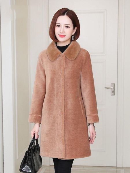 fur fashion genuine wool fur coat autumn winter mink fur collar female jacket warm women's coats ropa de mujer zjt1924, Black
fur fashion genuine wool fur coat autumn winter mink fur collar female jacket warm women's coats ropa de mujer zjt1924, Black