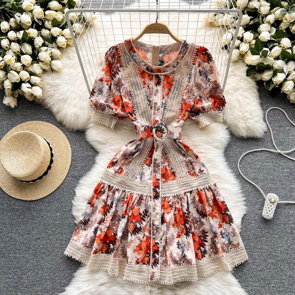 high class light luxury dress celebrity style lace round neck temperament lantern sleeves waist shrinking a-line dress, Black;gray
high class light luxury dress celebrity style lace round neck temperament lantern sleeves waist shrinking a-line dress, Black;gray