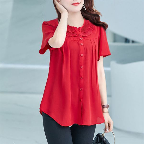 women's blouses shirts fashion women blouse shirt causal plus size short sleeve women chiffon blouse women shirt blusas femininas 2304, White
women's blouses shirts fashion women blouse shirt causal plus size short sleeve women chiffon blouse women shirt blusas femininas 2304, White