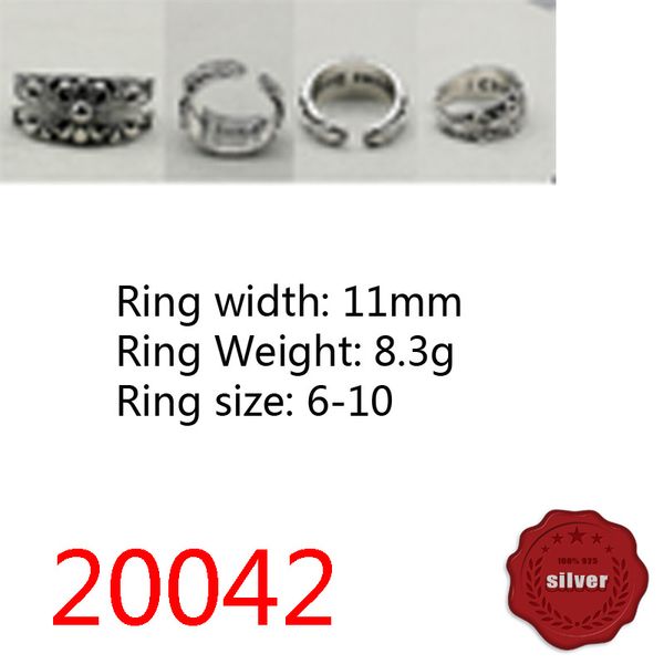 20042 fashion ring cross flower s925 sterling silver open letter personalized index finger youth punk hip hop fashion piece retro
20042 fashion ring cross flower s925 sterling silver open letter personalized index finger youth punk hip hop fashion piece retro